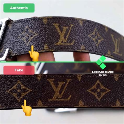 Real Vs Fake Louis Vuitton Damier Belt | CINEMAS 93