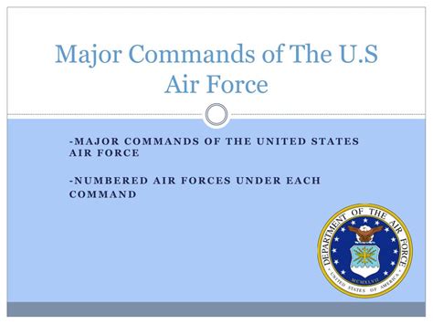 PPT - Major Commands of The U.S Air Force PowerPoint Presentation, free ...