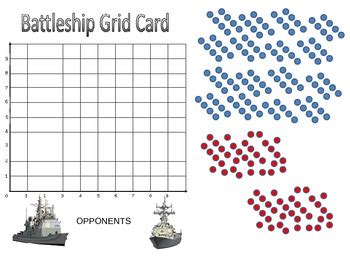 Battleship Game Coordinate Graphing Game by Jay Wallace | TpT