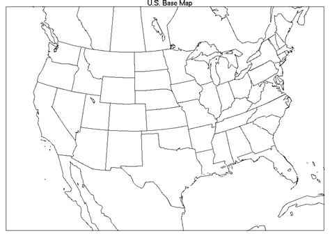 Download Blank Map Of Usa And Canada Free Vector - Www