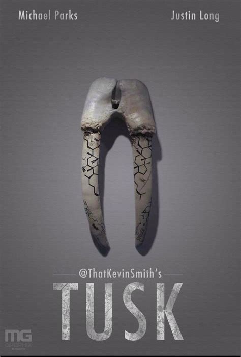 This IS my final #Tusk movie poster. Now with distressed type vector ...