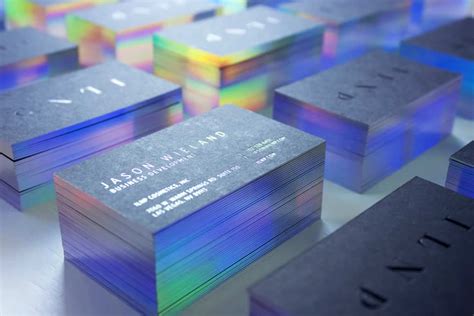 10 Beautiful Business Cards with Holographic Effects for Inspiration ...