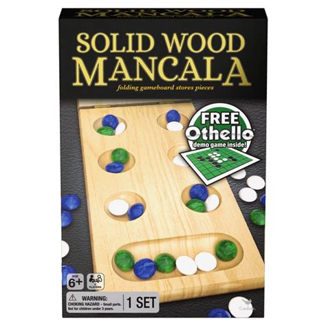 Solid Wood Folding Mancala Strategy Game - Walmart.com - Walmart.com