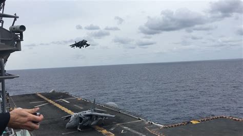 Video I took in 2016 of a Harrier landing on our ship back when I was in the Navy. One of the ...