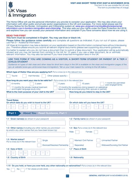 Uk visa application form pdf download: Fill out & sign online | DocHub