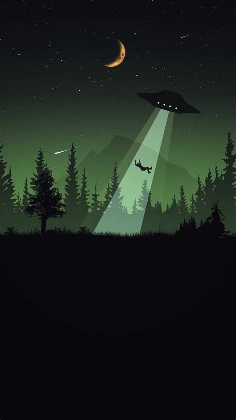 UFO Alien Wallpaper - iXpap