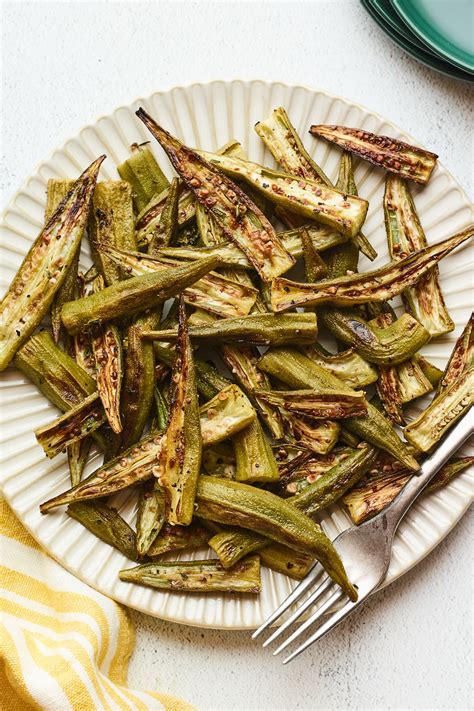 Easy Oven Roasted Okra - Eating Bird Food