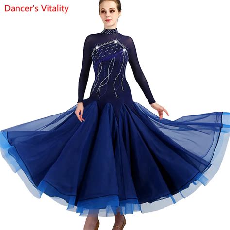 Ballroom Dance Dress Lady Womens Waltz Dance Dress Competition Standard ...