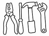 Tools Coloring Pages For Kids  Construction Fathers Day Crafts sketch template