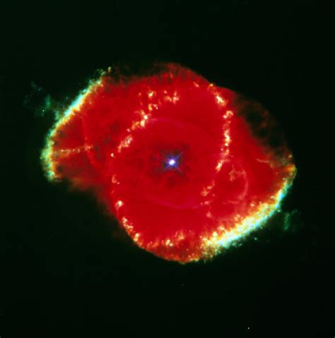 The Cat' Eye Nebula Seen From The Hubble Telescope Photograph by ...