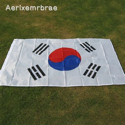 free shipping aerxemrbrae flag 90 x150cm South Korea Korean Flag Banner Flags High Quality ...