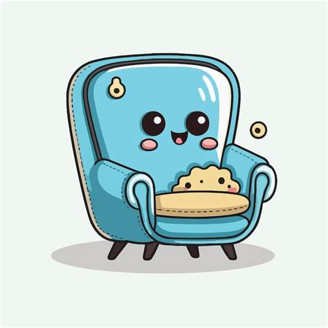 Premium Vector | Vector cute chair cartoon style