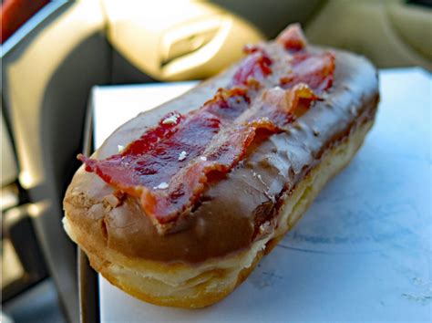 Maple Bacon Long John - Daylight Donuts & Cafe