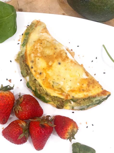 Mashed Avocado Omelette - Jillian's Healthful Eats