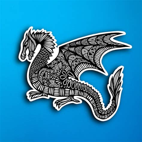 Dragon Sticker WATERPROOF | Etsy