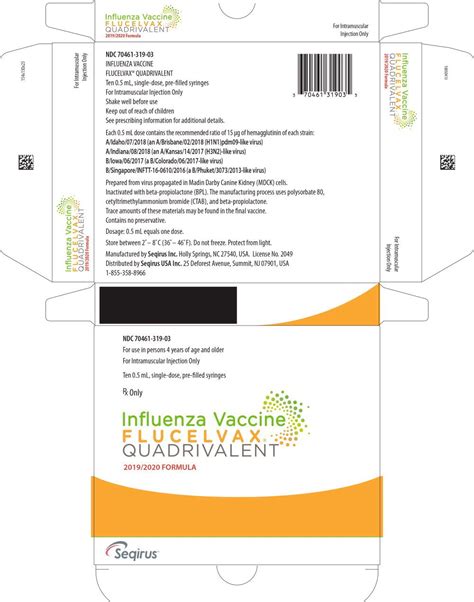 Flucelvax Quadrivalent - FDA prescribing information, side effects and uses