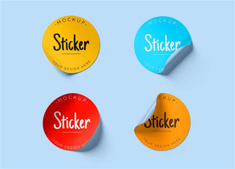 Ausführung Hohlraum Absorption round roll stickers mockup set free download Kontinent Editor prüfen