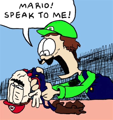 Mario! Speak to Me! | Deflated Garfield | Know Your Meme