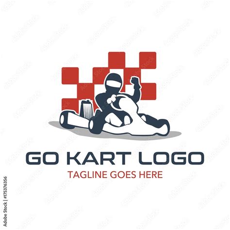 Go Kart Logo Illustration Stock Vector | Adobe Stock