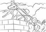 Josiah Destroyed The Golden Calf coloring Page  Free Printable sketch template