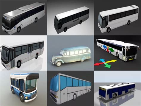 10 Blender Vehicle Bus 3D Models - Week 2020-43 - Open3dModel