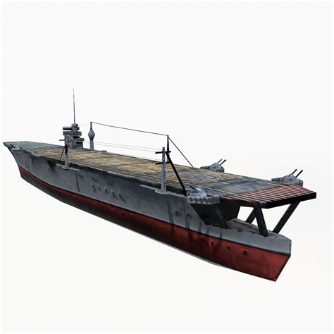 Kaga carrier 3D Model $19 - .unknown .obj .max .fbx .dae .blend .3ds ...