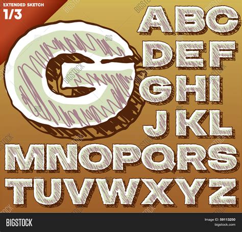 Sketch Alphabet. Vector & Photo (Free Trial) | Bigstock