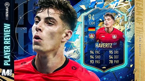 TOTS HAVERTZ PLAYER REVIEW | 94 TOTS HAVERTZ REVIEW | FIFA 20 Ultimate ...