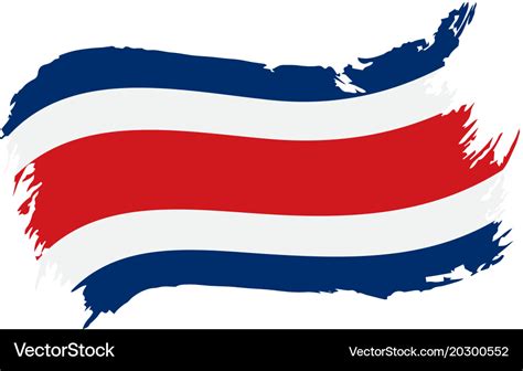 Costa rica flag Royalty Free Vector Image - VectorStock