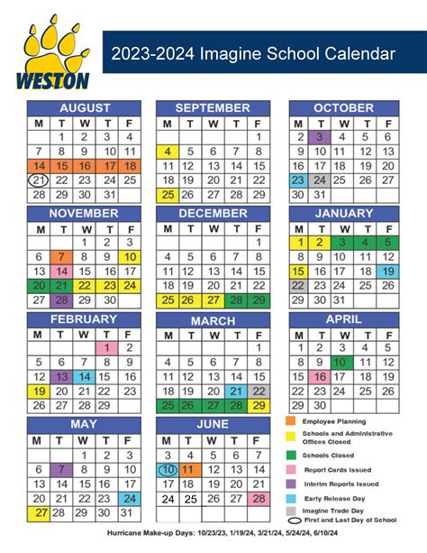 Home - Academic Calendar - Imagine Charter School at Weston