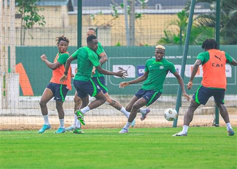 AFCON 2023: Super Eagles hold final training session for Equatorial ...