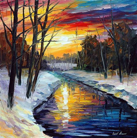 Winter by Leonid Afremov : r/Paintings