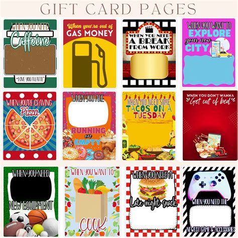 Printable College Gift Card Book College Care Package - Etsy