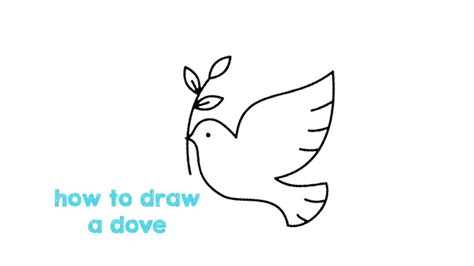 How to draw Dove Step by step - Dove Easy Drawing for children - YouTube