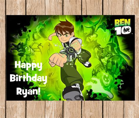 Ben 10 Birthday Vinyl Banner