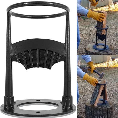 Buy 2022 Upgrade Heavy Duty 12lb Kindling Cracker, Firewood Splitter Wedge, Cast Iron Splitting ...