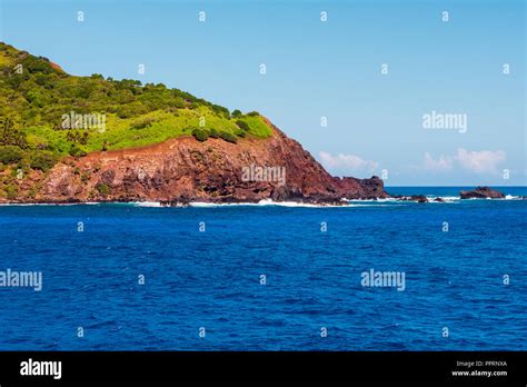 Pitcairn Island in Bounty Bay Stock Photo - Alamy