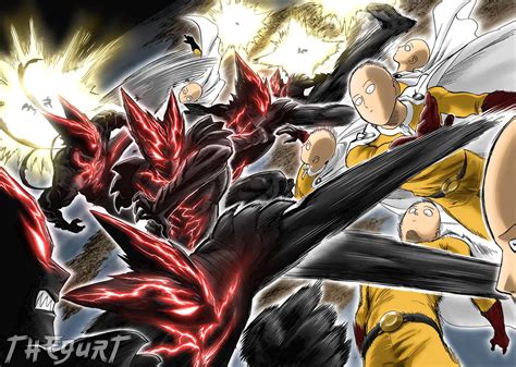 Saitama vs. Garou by theGurt on DeviantArt