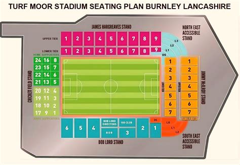 Turf Moor Stadium Seating Map, Parking Map, Ticket Price,Booking