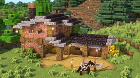 How to make a horse stable in Minecraft