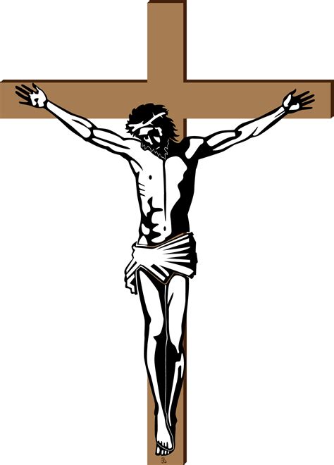 Cross Crucifixion of Jesus Depiction of Jesus Christianity - Vector Wood Cross Jesus png ...