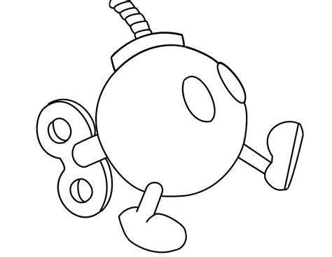 Bob-Omb Line Art. by daryui on DeviantArt