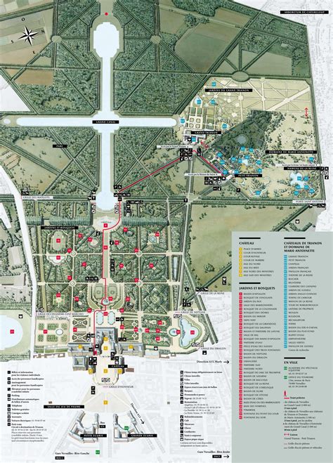 Palace of Versailles map - Map of Palace of Versailles (France)