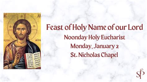 Feast of the Holy Name of Our Lord | St. Paul's Episcopal Cathedral