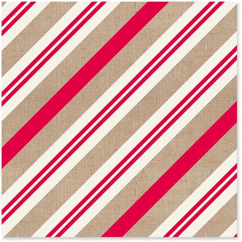 Linen Candy Cane Stripes Christmas Wrapping Paper Roll, 45 sq. ft. - Wrapping Paper - Hallmark