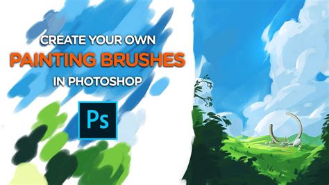 Create your own PAINTING BRUSHES - Photoshop Tutorial - YouTube