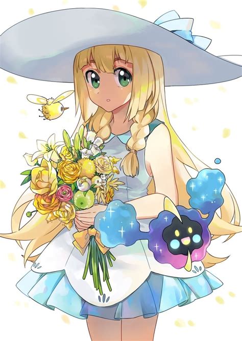 Lillie and Nebby in Pokemon Ultra Sun & Ultra Moon ️ Source: (Pixiv) | Pokemon moon, Pokemon ...