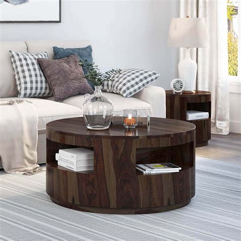 A Timeless Elegance: The Allure of the Small Round Solid Wood Coffee Table - Fern Galih