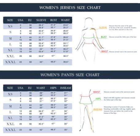 Pants Size Conversion Charts: Women's to Men's US to UK - Hood MWR