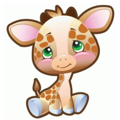 safari giraffe by precious moments #74513 | Cute cartoon images, Cute cartoon animals, Cute drawings